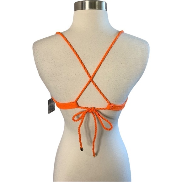 Rio Del Sol St. Tropez Tangerine Bikini Top Small - Picture 2 of 9